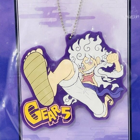 Bandai One Piece Monkey Luffy Gear 5 Ichiban Kuji Keyring Keychain Figure Rubber - Picture 7 of 10